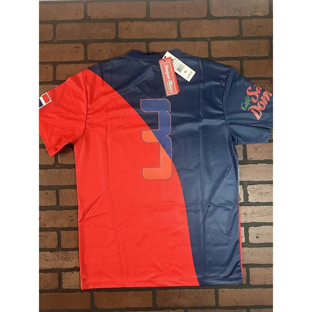 DOMINICAN REPUBLIC 1990‎ World Cup Soccer Jersey ~New~ M, L, XL, XXL - Picture 2 of 7